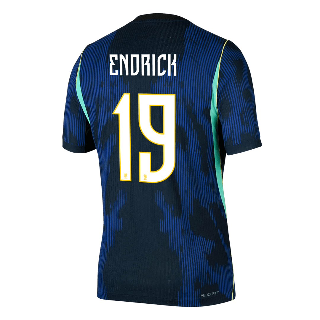 ENDRICK #19 Brazil Uit Spelersversie Voetbalshirt WK Voetbal 2026 - Slim Fit