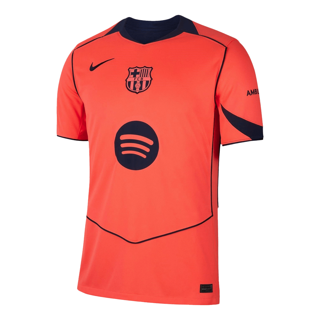 F.DE JONG #21 Heren Barcelona Derde Voetbalshirt 2025/26 - UCL