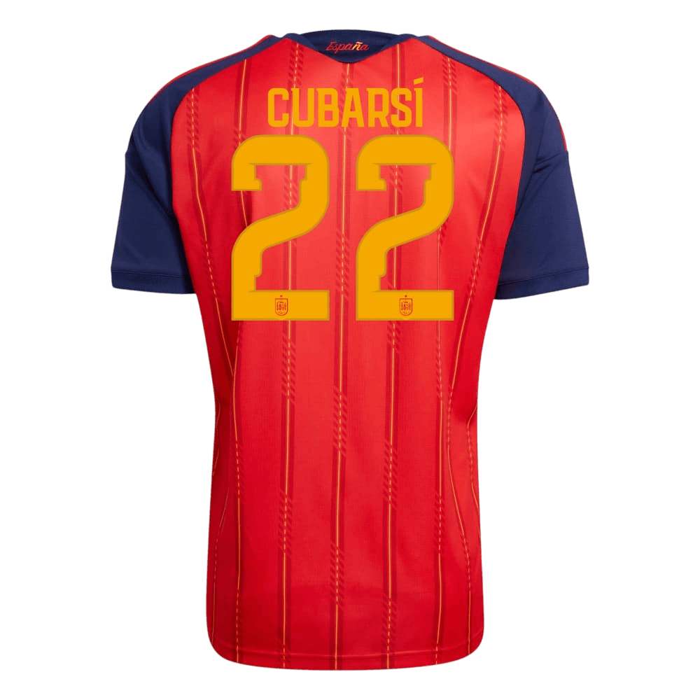 CUBARSÍ #22 Heren Spanje thuisshirt WK Voetbal 2026【Kampioenseditie】