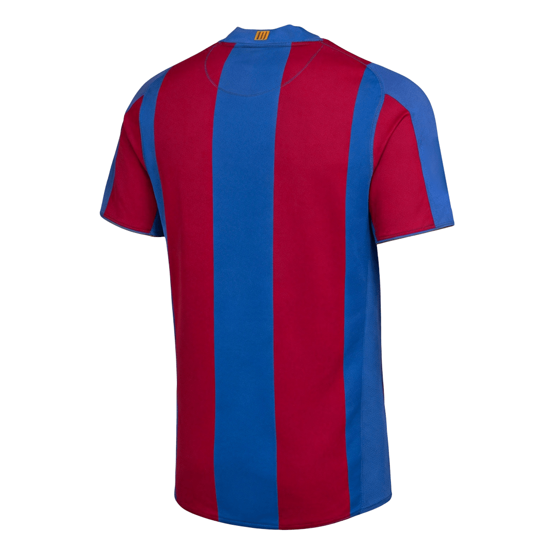Retro Barcelona Thuis Voetbalshirt 2007/08 - achterkant