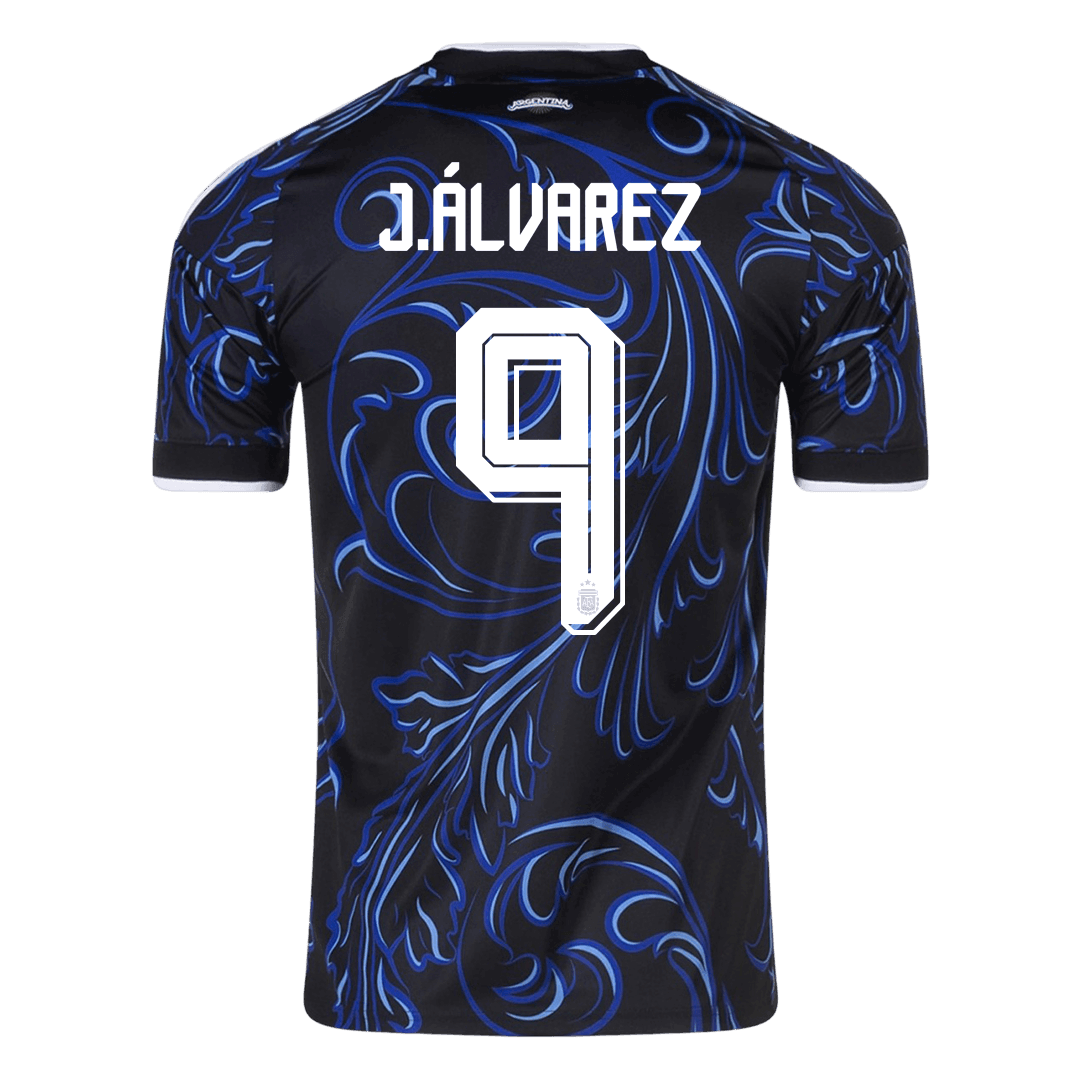 J. ÁLVAREZ #9 Heren Argentina Uit Voetbalshirt WK Voetbal 2026