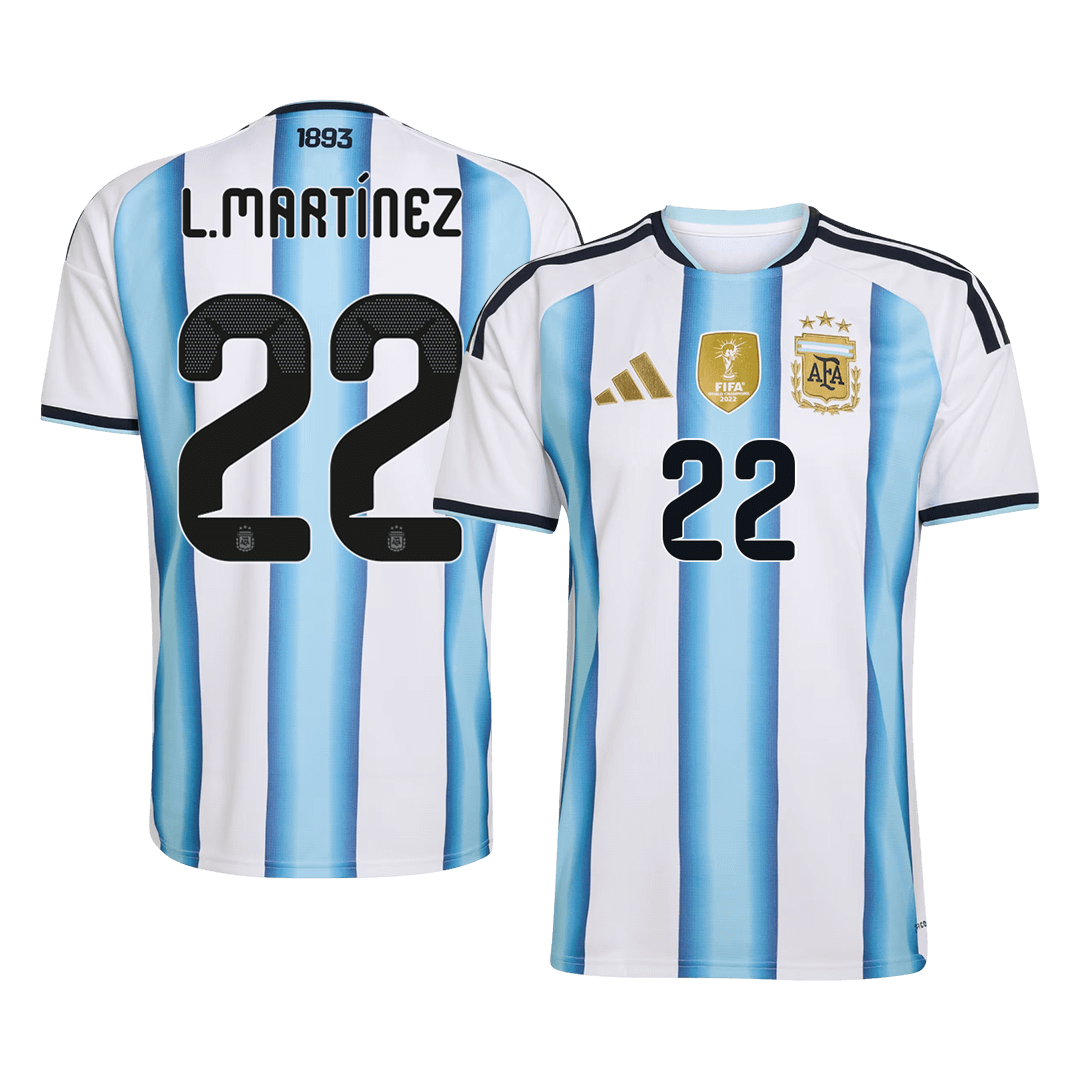 L.MARTÍNEZ #22 Heren Argentina Thuis Voetbalshirt 2026