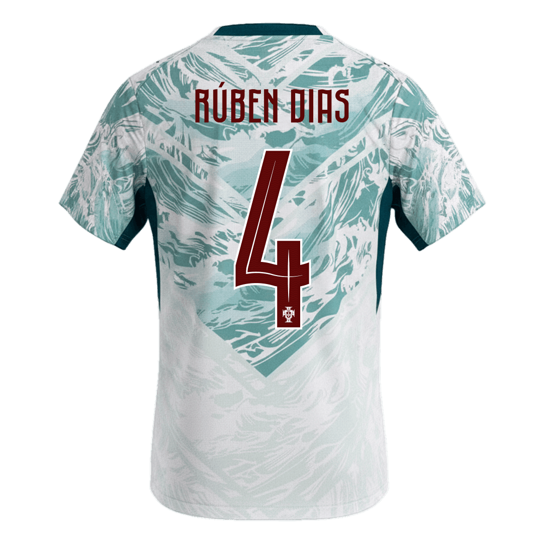 RÚBEN DIAS #4 Heren Portugal Uit Voetbalshirt WK Voetbal 2026