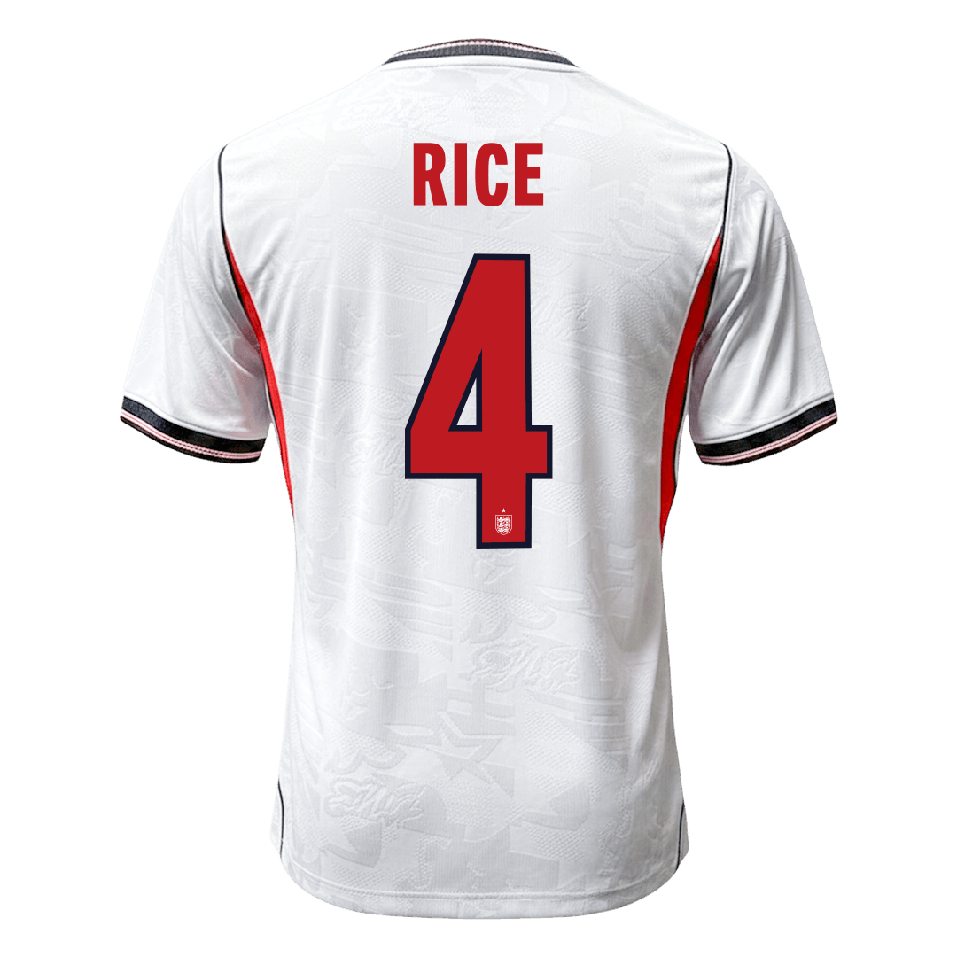 RICE #4 England Thuis Spelersversie Voetbalshirt WK Voetbal 2026 - Slim Fit - foto 9