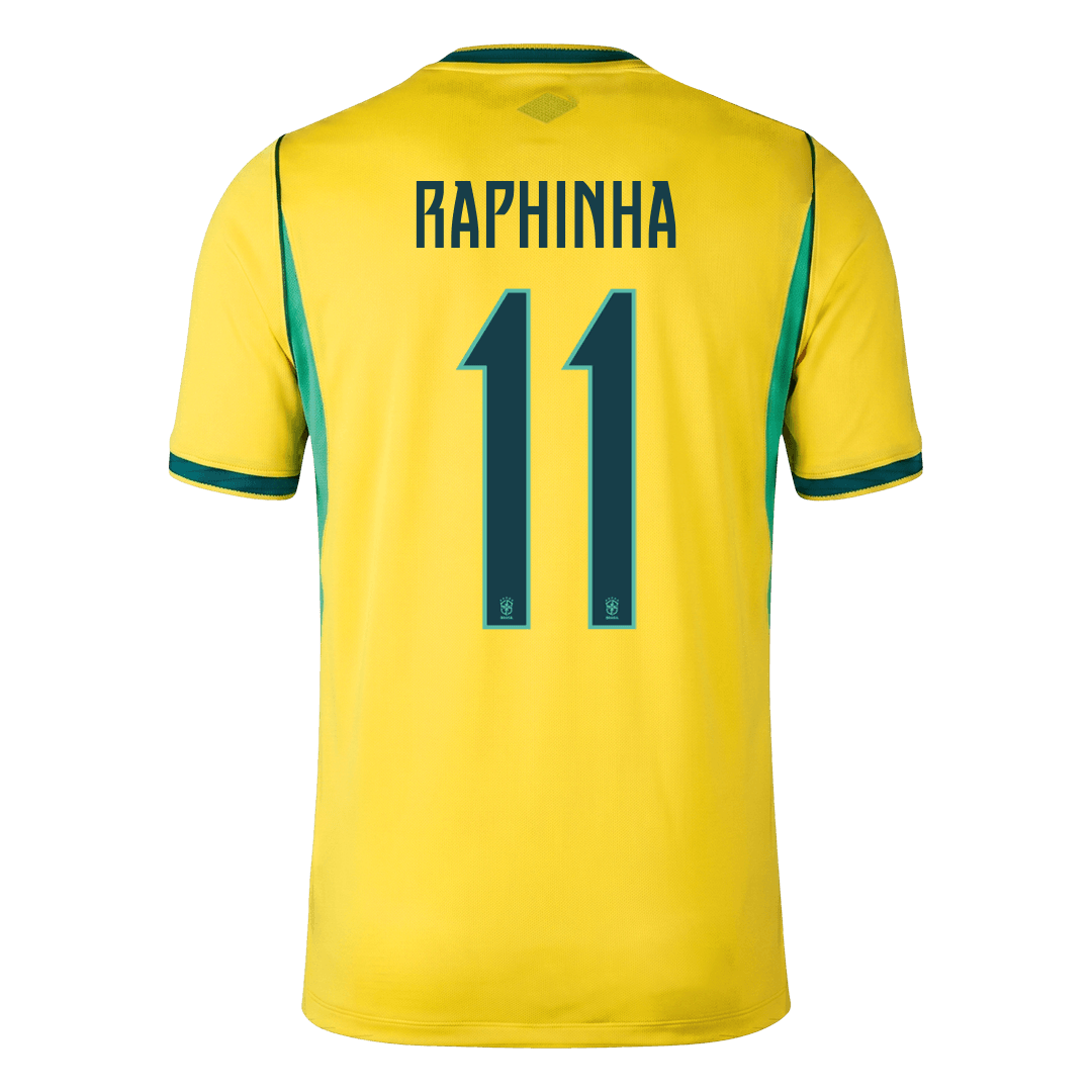 RAPHINHA #11 Heren Brazil Thuis Voetbalshirt WK Voetbal 2026