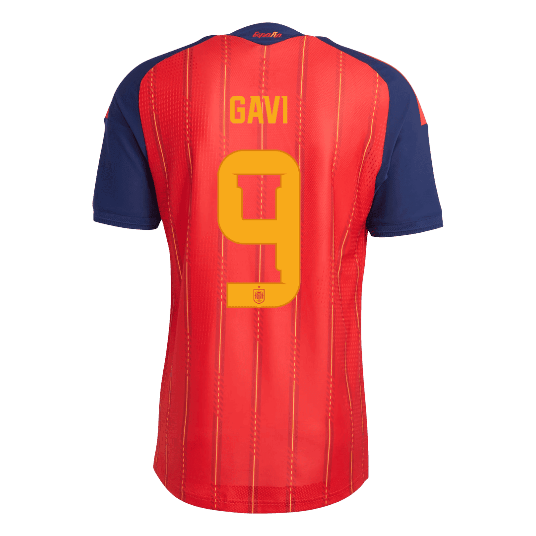 GAVI #9 Spanje Spelersversie thuisshirt WK Voetbal 2026 - slim fit【Kampioenseditie】