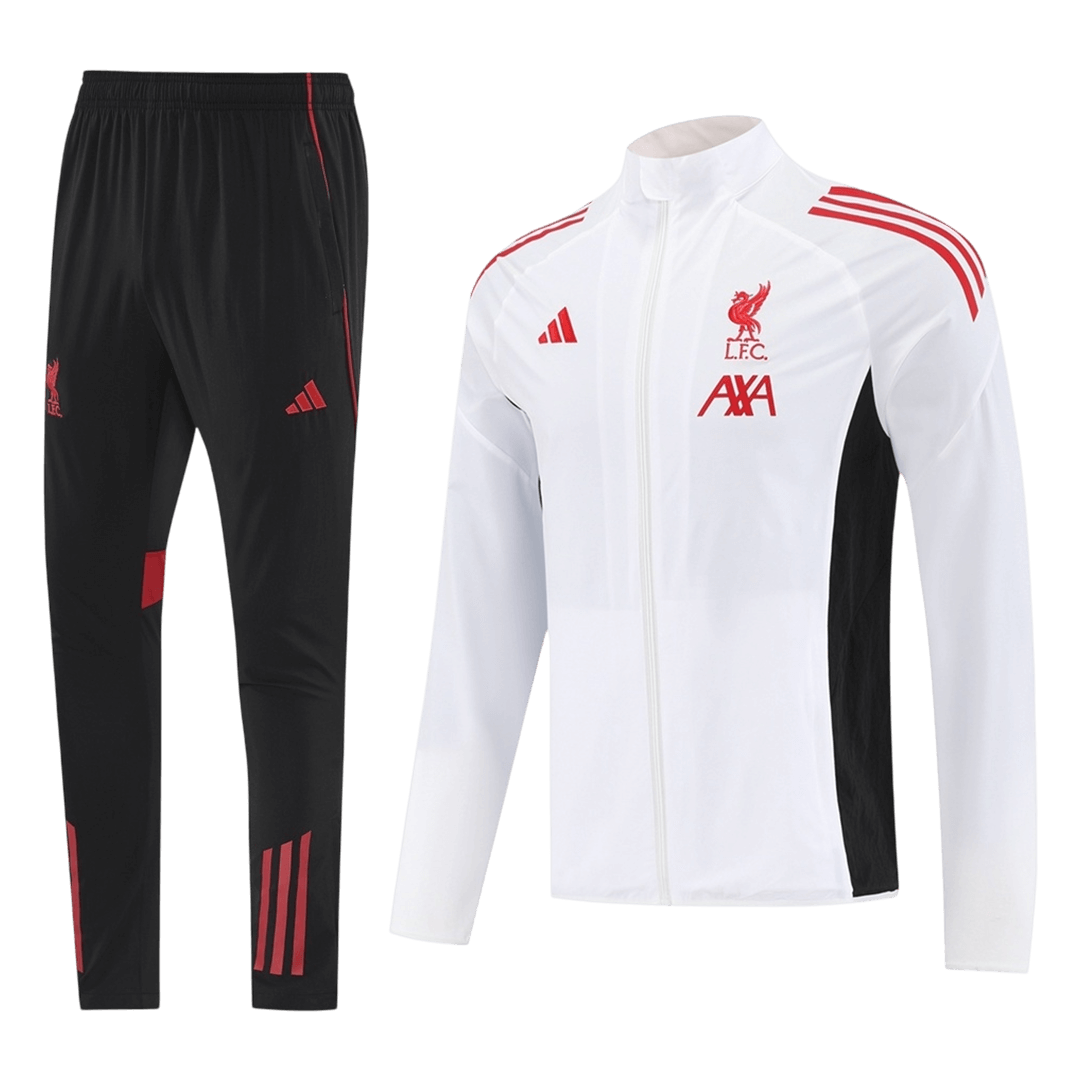 Liverpool Trainingsjack Set(top+broek) 2025/26 White