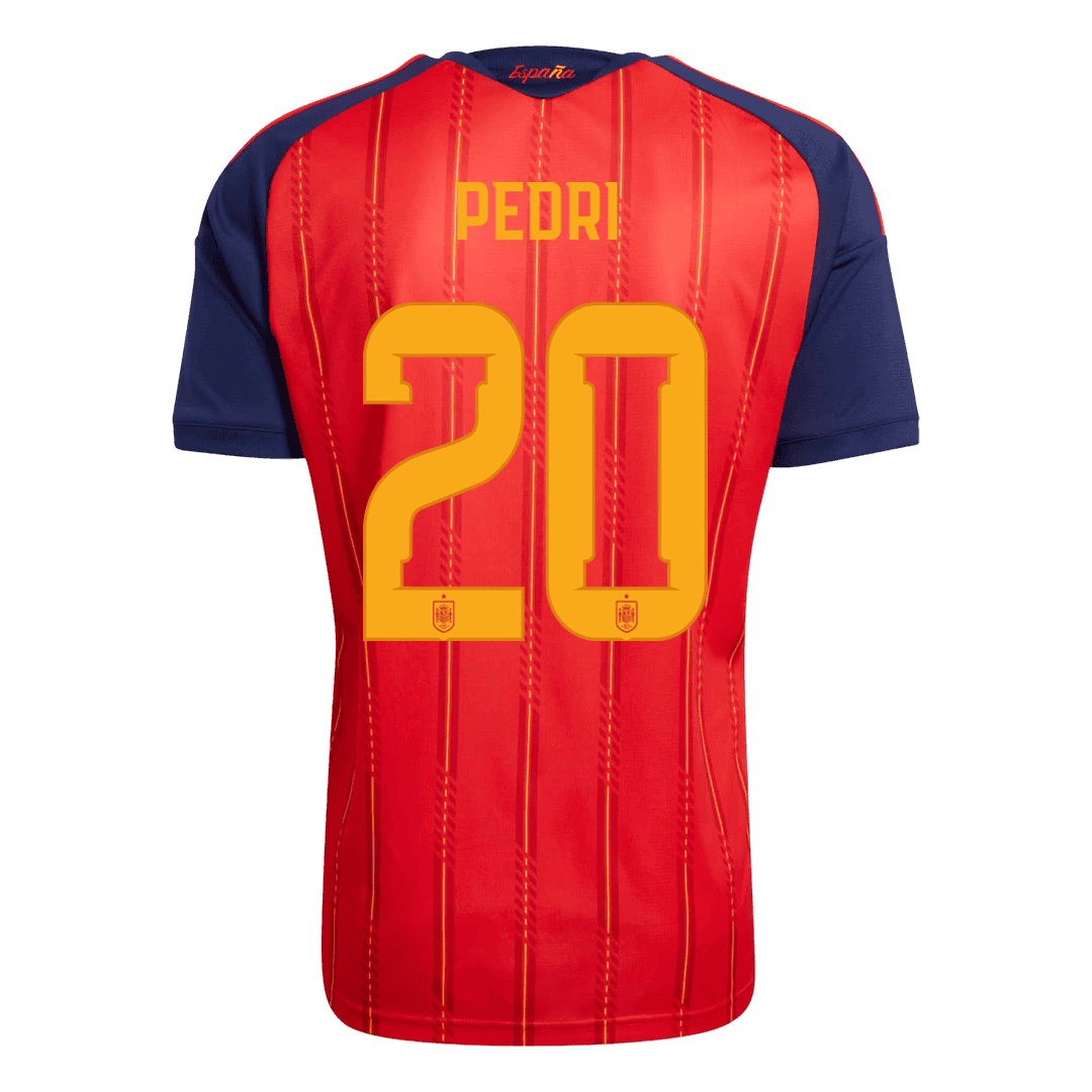 PEDRI #20 Heren Spanje thuisshirt WK Voetbal 2026【Kampioenseditie】