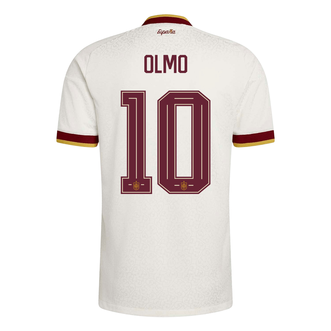 OLMO #10 Spain Uit Spelersversie Voetbalshirt WK Voetbal 2026 - Slim Fit