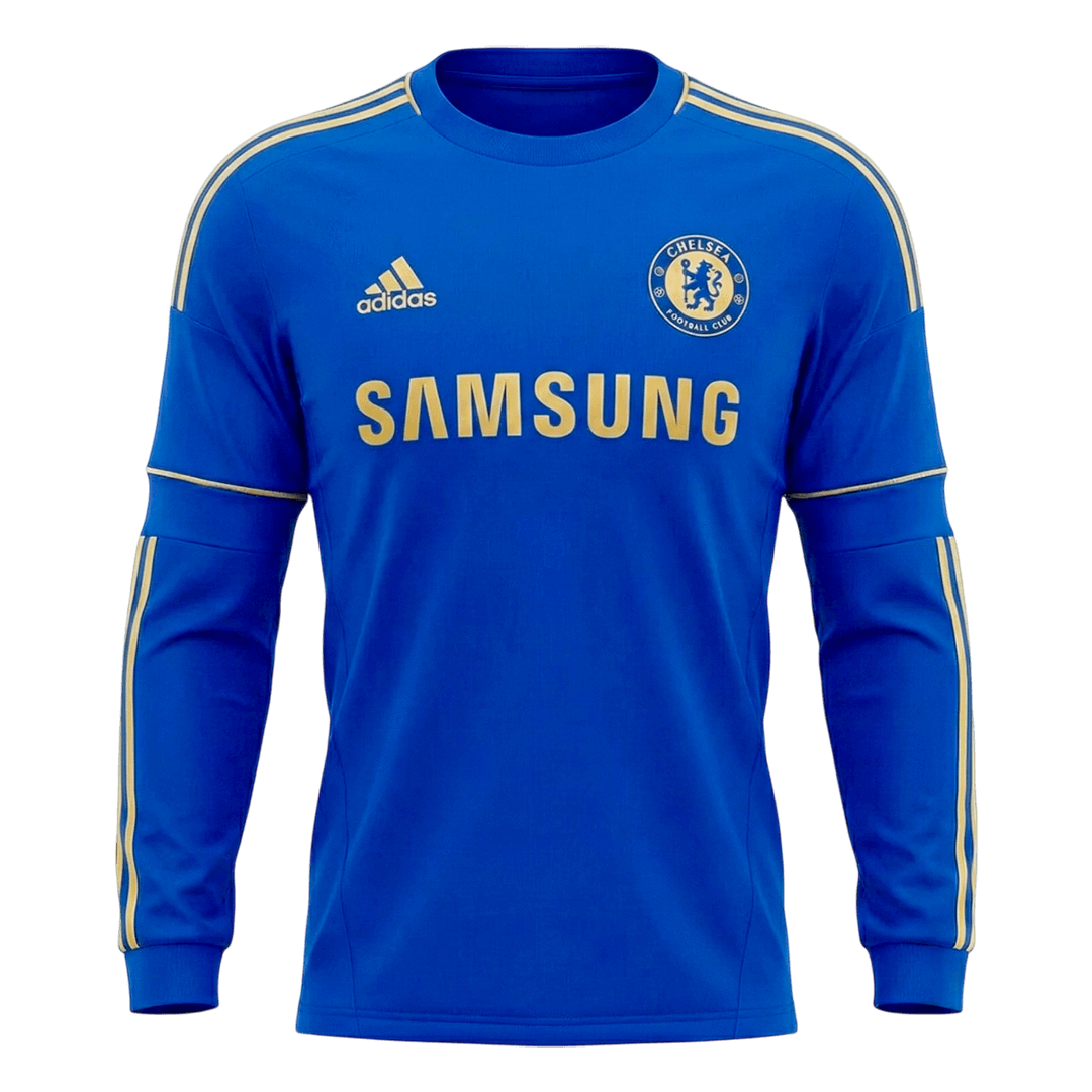 Retro Chelsea Thuis Lange Mouwen Voetbalshirt 2012/13