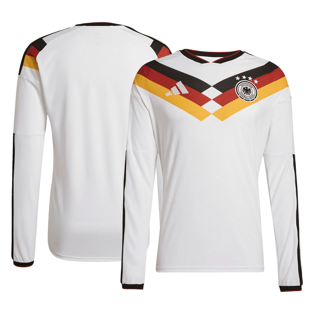 Germany Thuis Spelersversie Lange Mouwen Voetbalshirt 2026 - Slim Fit
