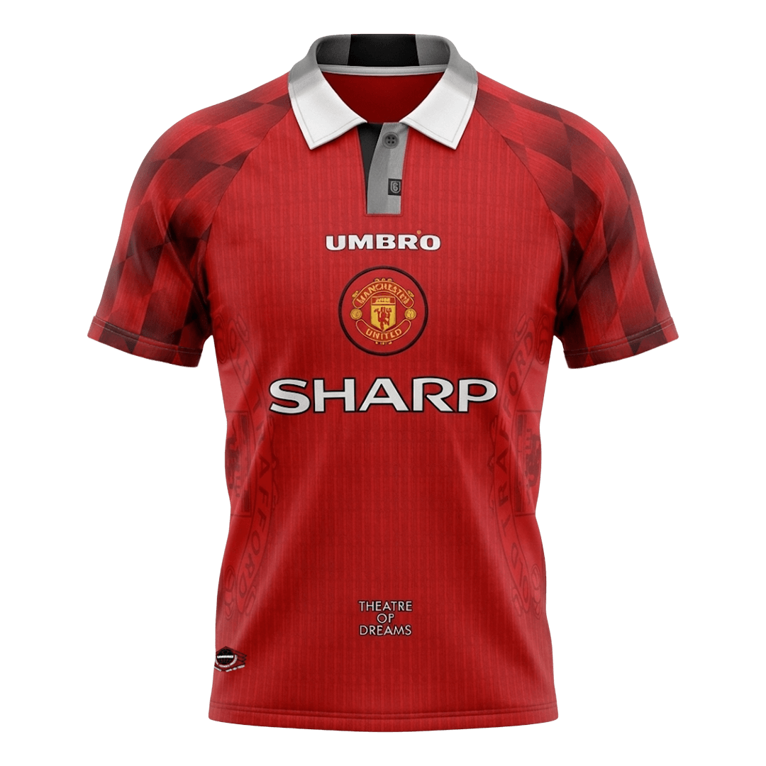 Retro Manchester United Thuis Voetbalshirt 1996/97