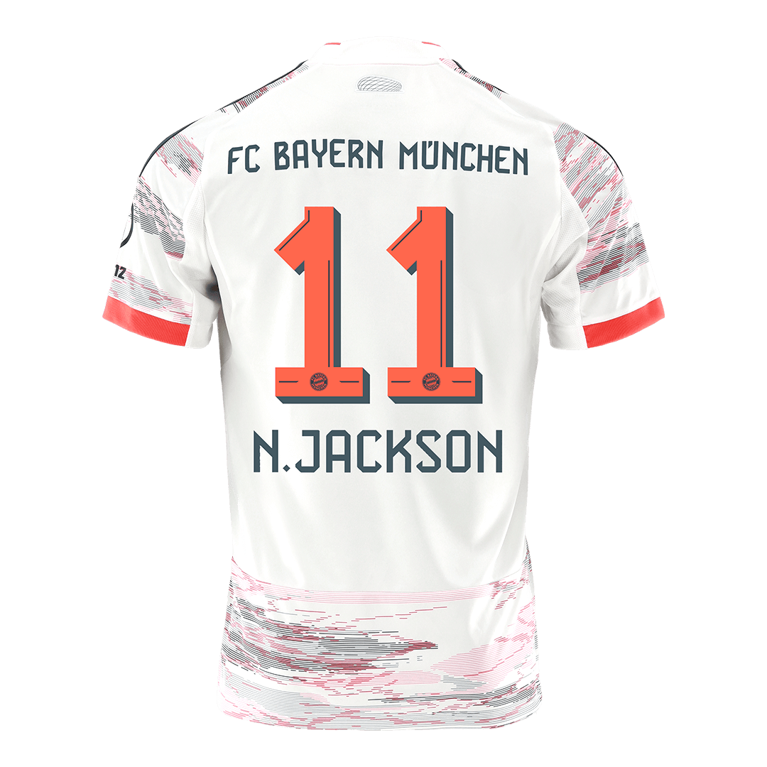 N.JACKSON #11 Heren Bayern Munich Uit Voetbalshirt 2025/26