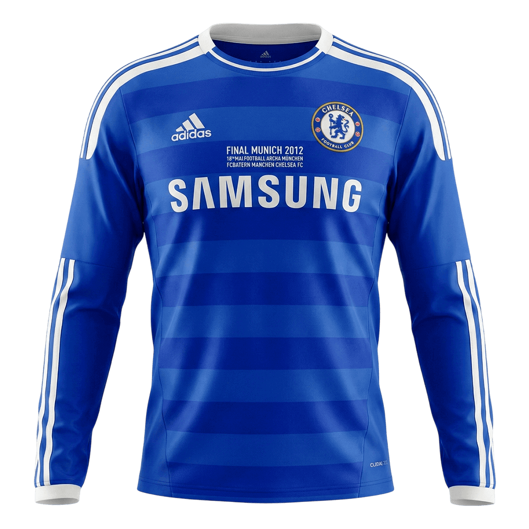 Retro Chelsea Thuis Lange Mouwen Voetbalshirt 2011/12