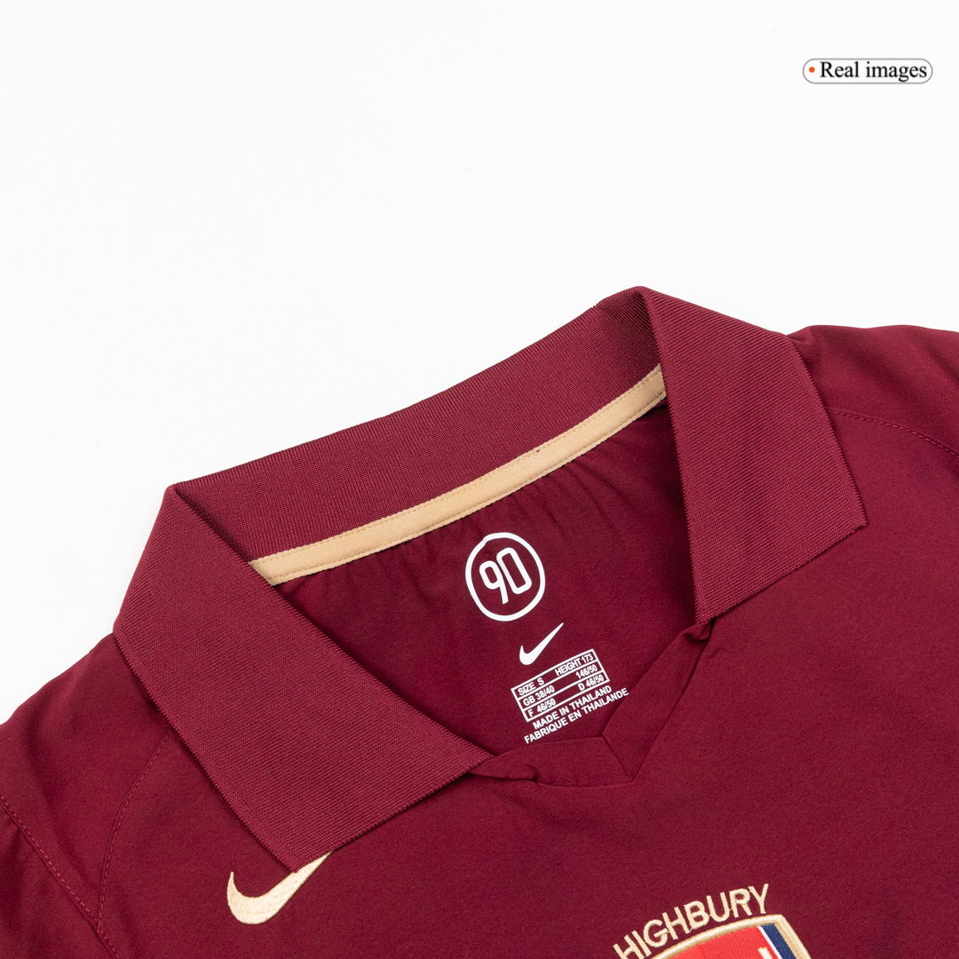 Retro Arsenal Thuis Lange Mouwen Voetbalshirt 2005/06 - zijkant