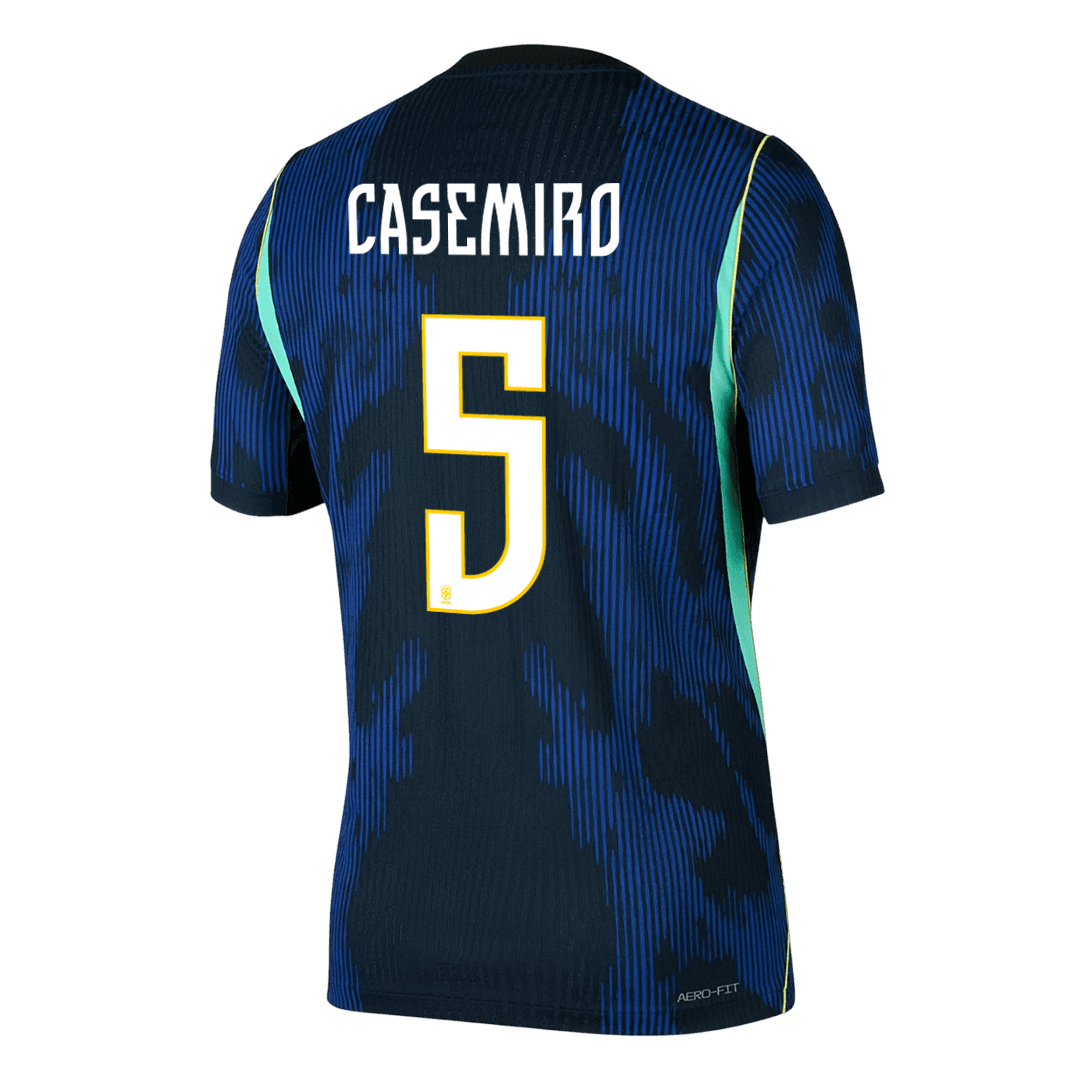 CASEMIRO #5 Brazil Uit Spelersversie Voetbalshirt WK Voetbal 2026 - Slim Fit