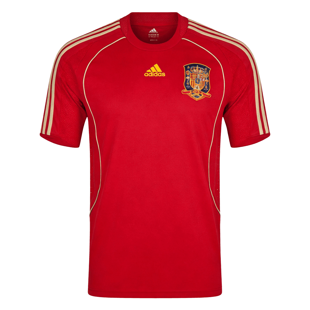 Retro Spain Thuis Voetbalshirt 2008 - voorkant