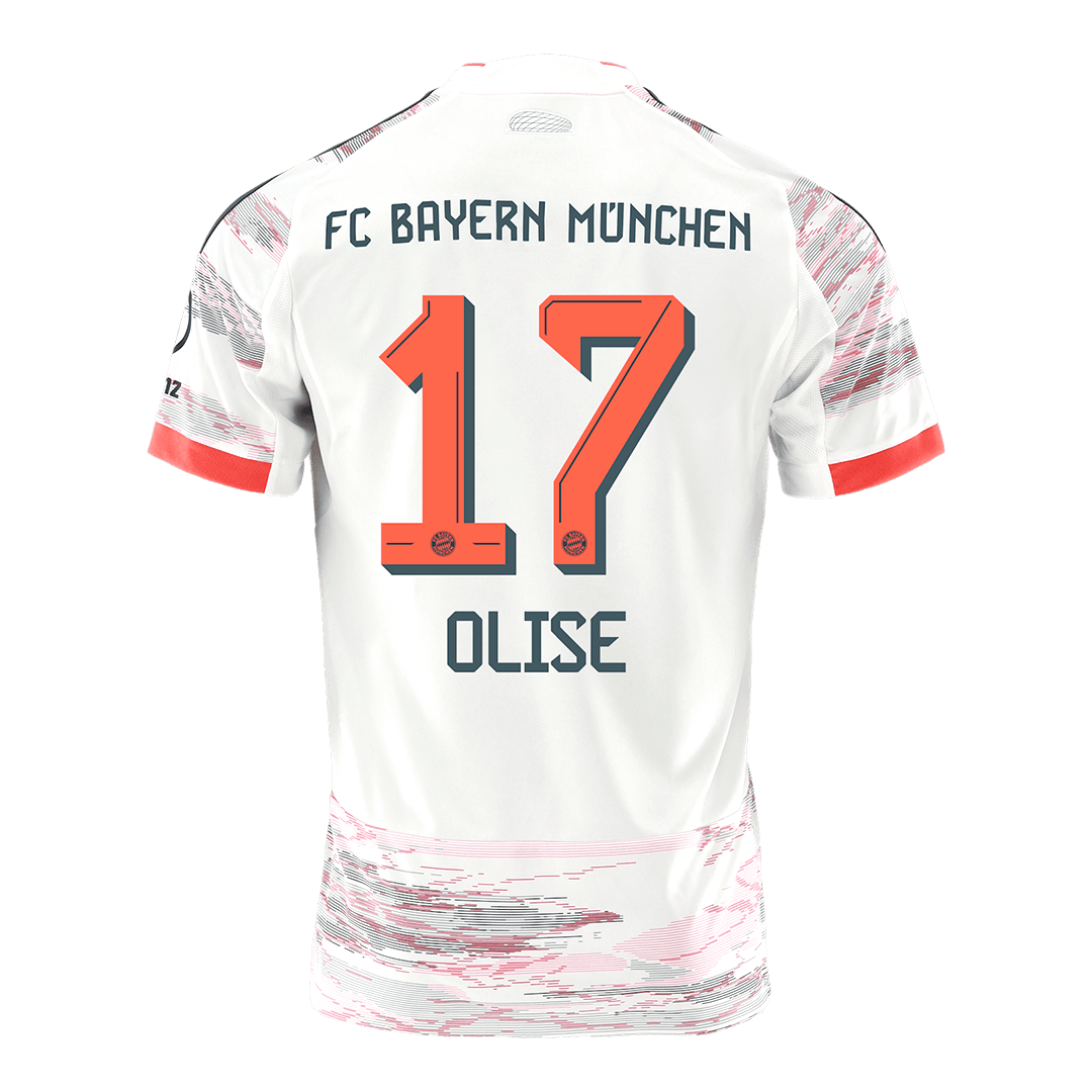 OLISE #17 Heren Bayern Munich Uit Voetbalshirt 2025/26