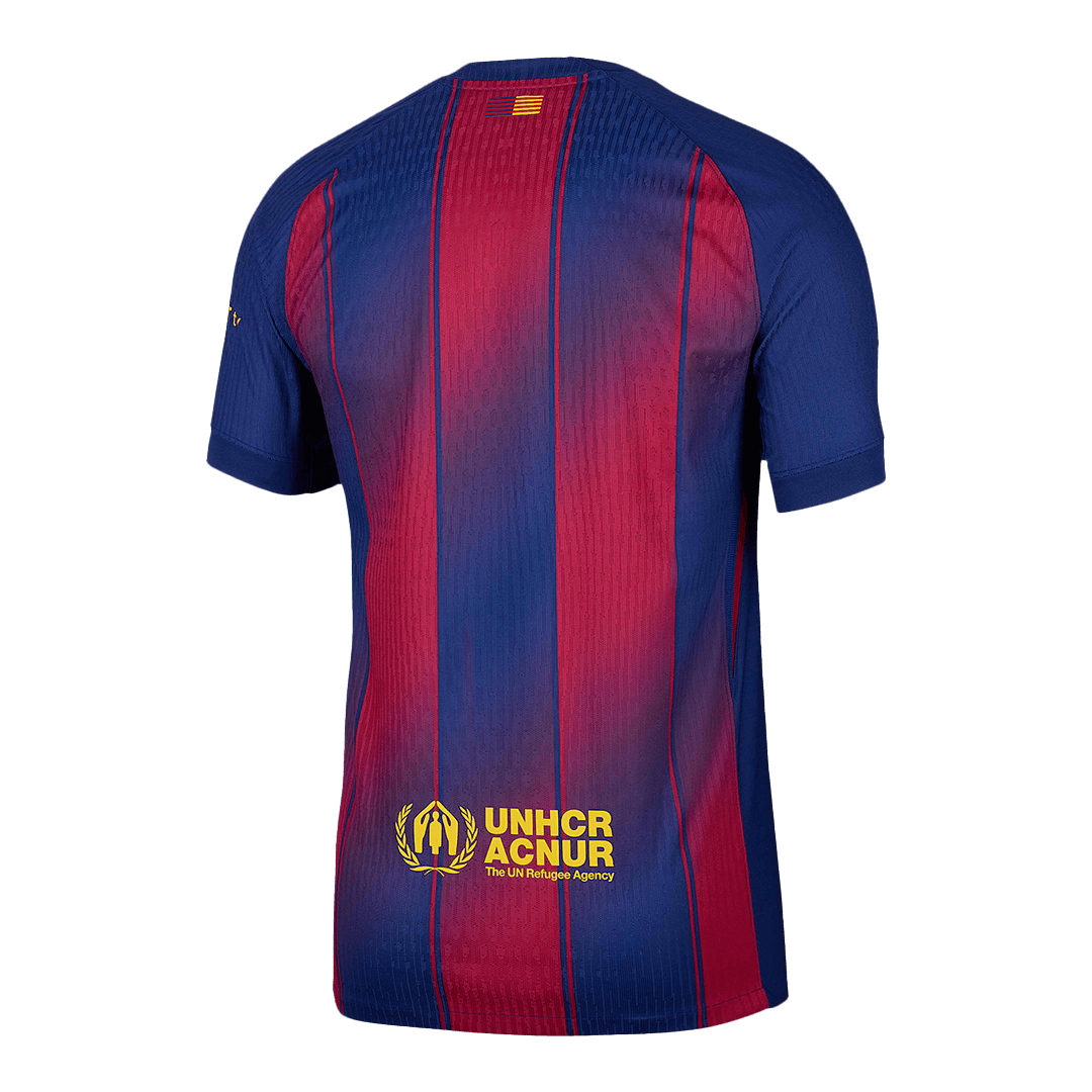 Barcelona Thuis Spelersversie Voetbalshirt 2025/26 - Slim Fit - detail
