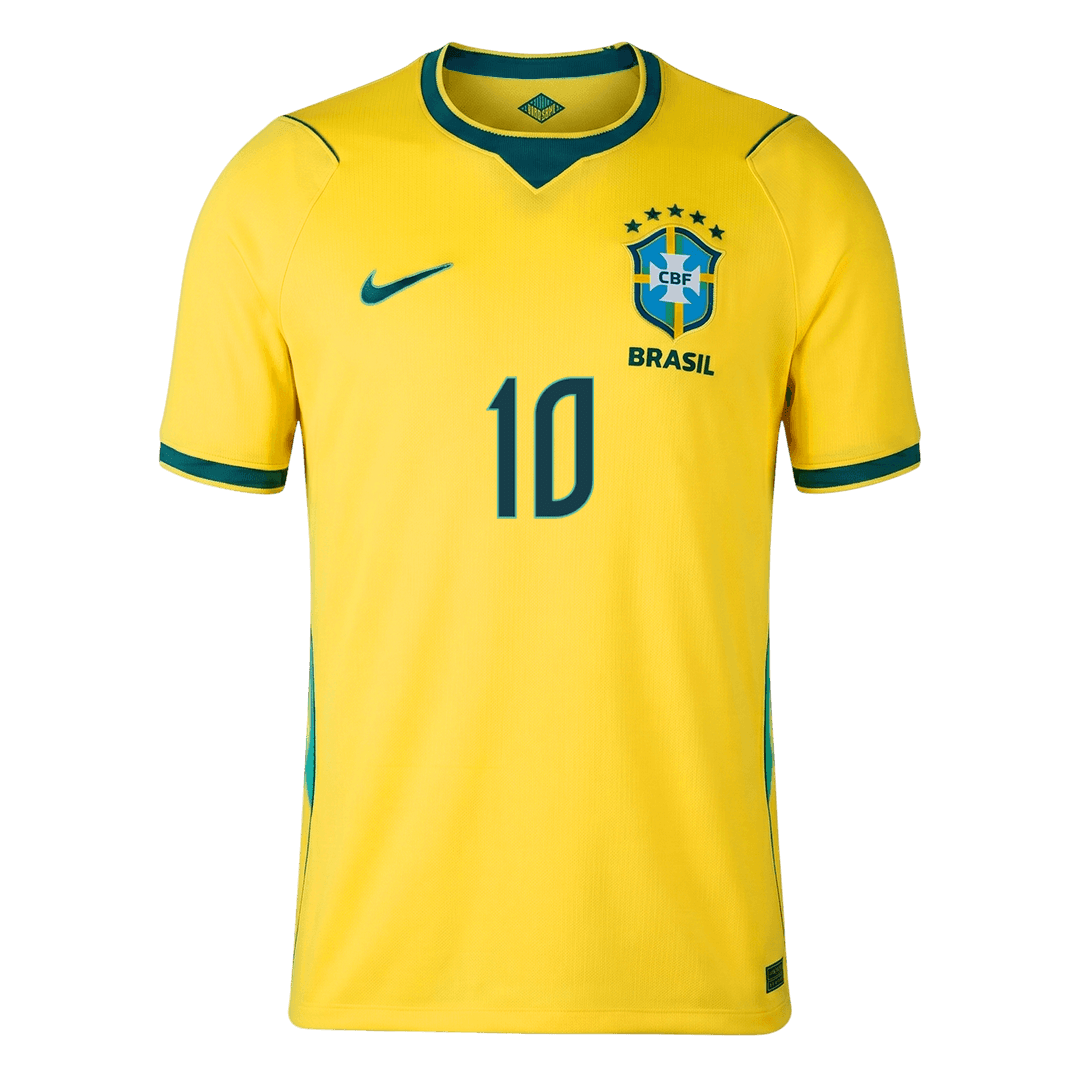 NEYMAR JR. #10 Heren Brazil Thuis Voetbalshirt WK Voetbal 2026
