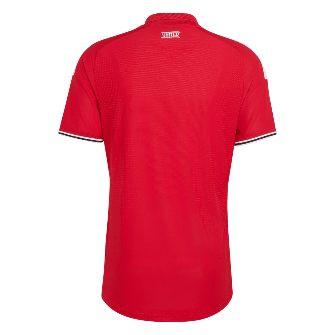 Manchester United Thuis Spelersversie Voetbalshirt 2026/27 - Slim Fit - detail