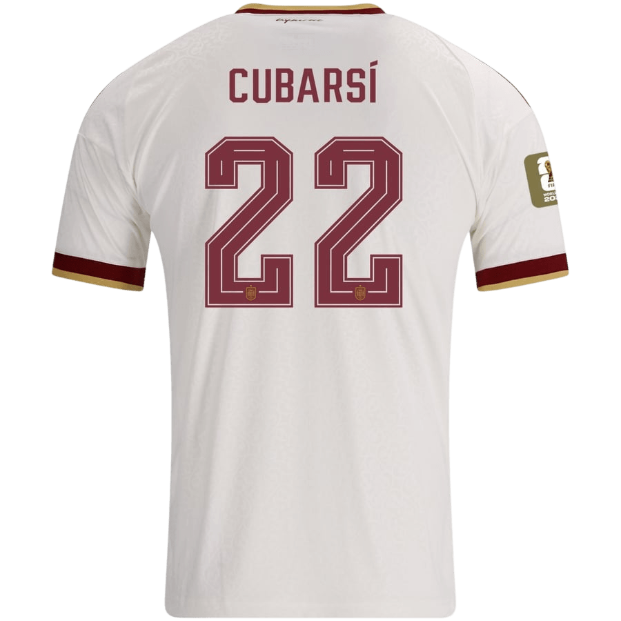 CUBARSÍ #22 Heren Spanje Uitshirt WK Voetbal 2026【Kampioenseditie】