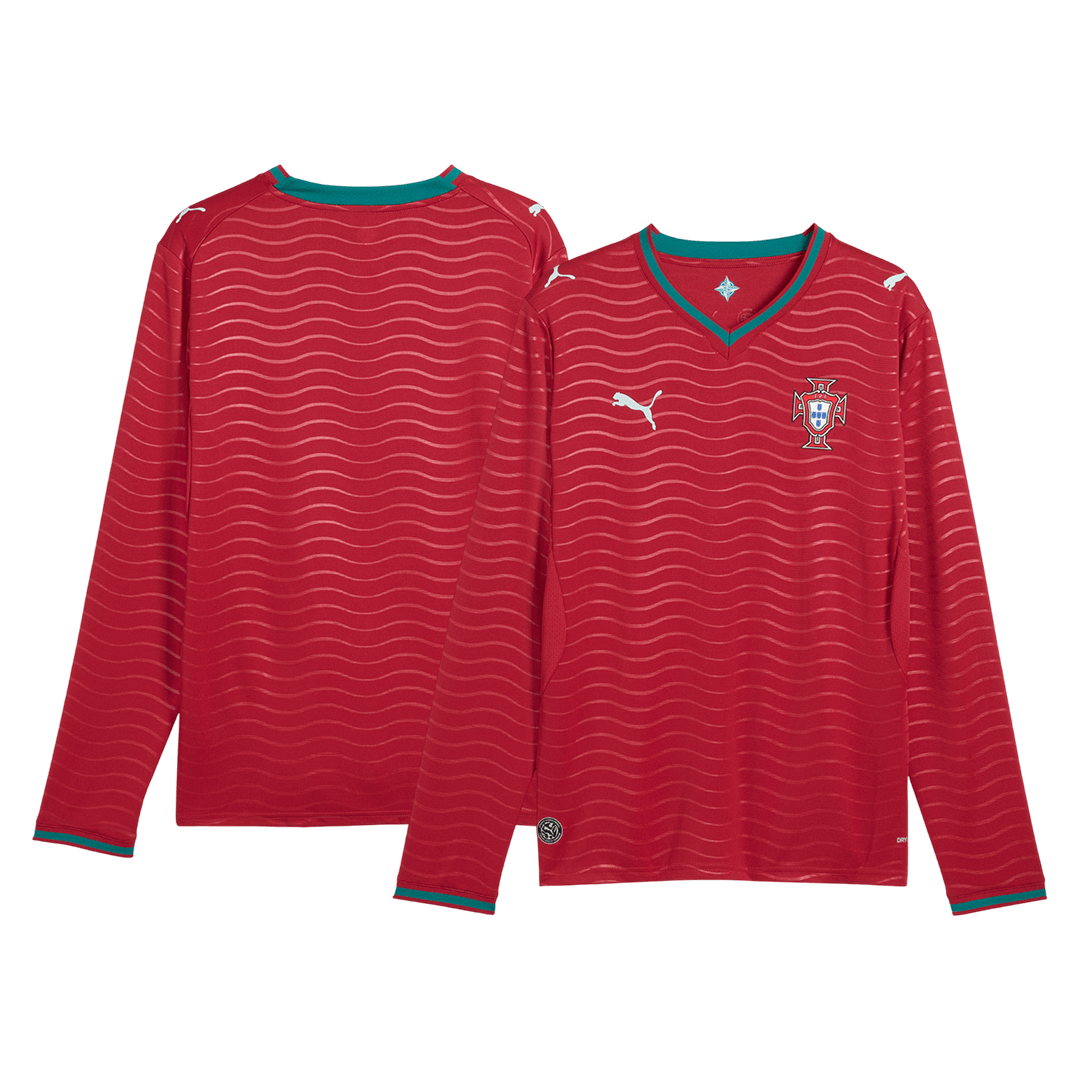 Maillot de football domicile manches longues Portugal homme 2026