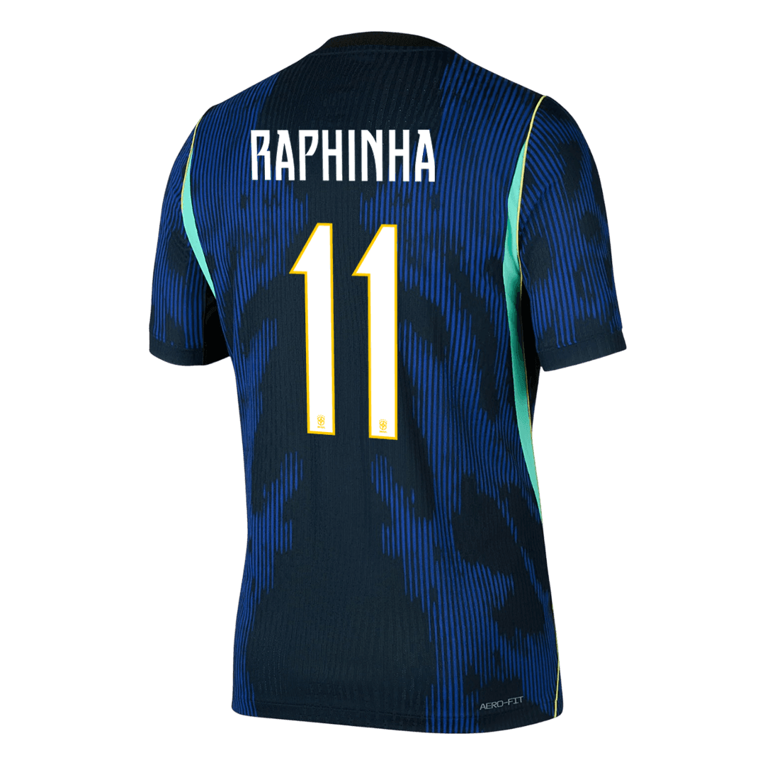 RAPHINHA #11 Brazil Uit Spelersversie Voetbalshirt WK Voetbal 2026 - Slim Fit