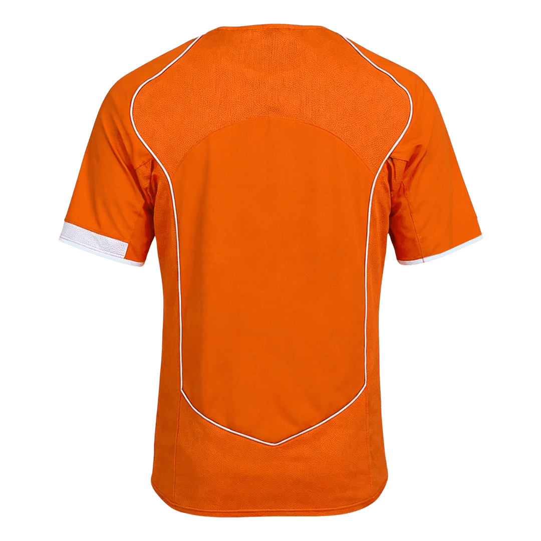 Retro Netherlands Thuis Voetbalshirt 2004 - achterkant