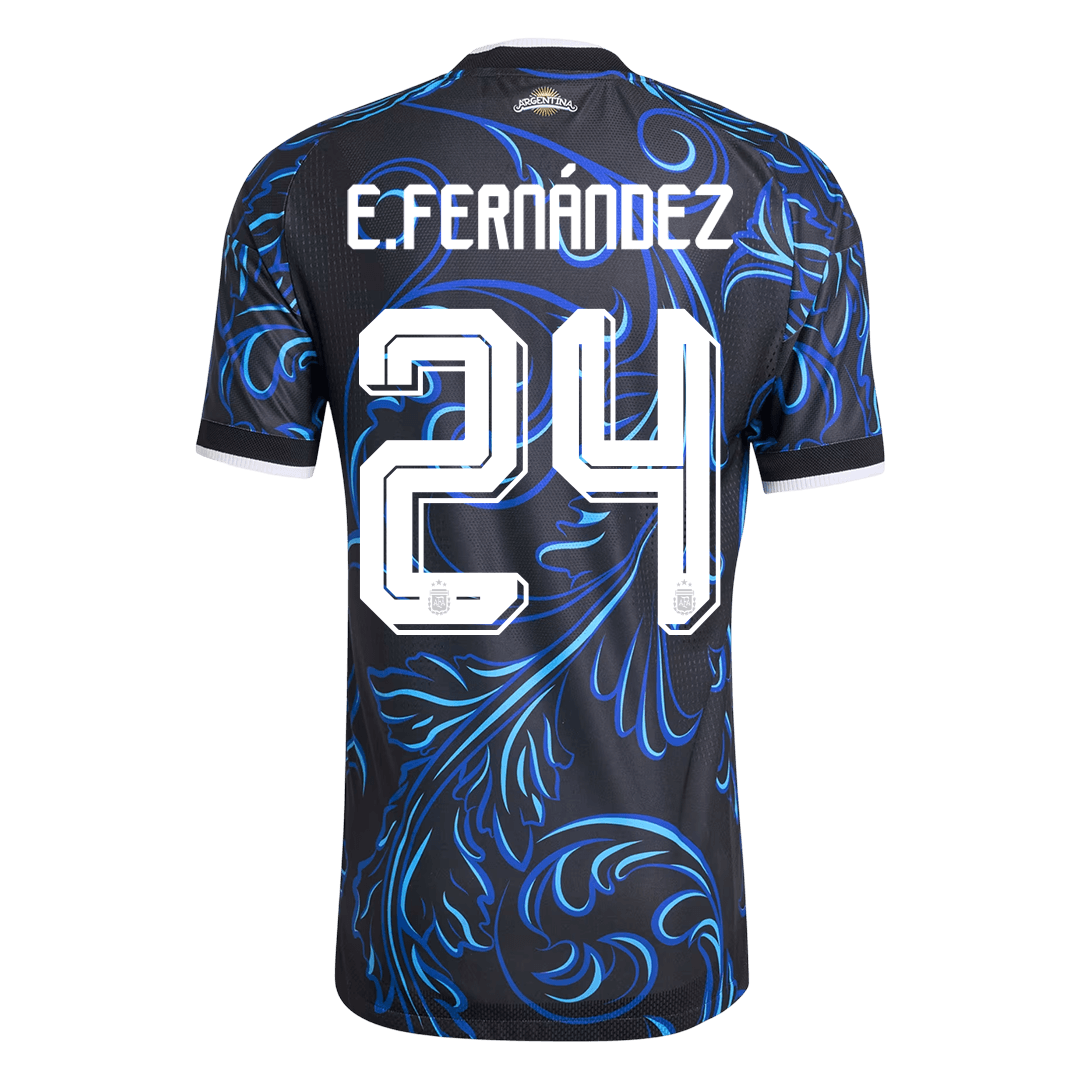 E. FERNÁNDEZ #24 Argentina Uit Spelersversie Voetbalshirt WK Voetbal 2026 - Slim Fit