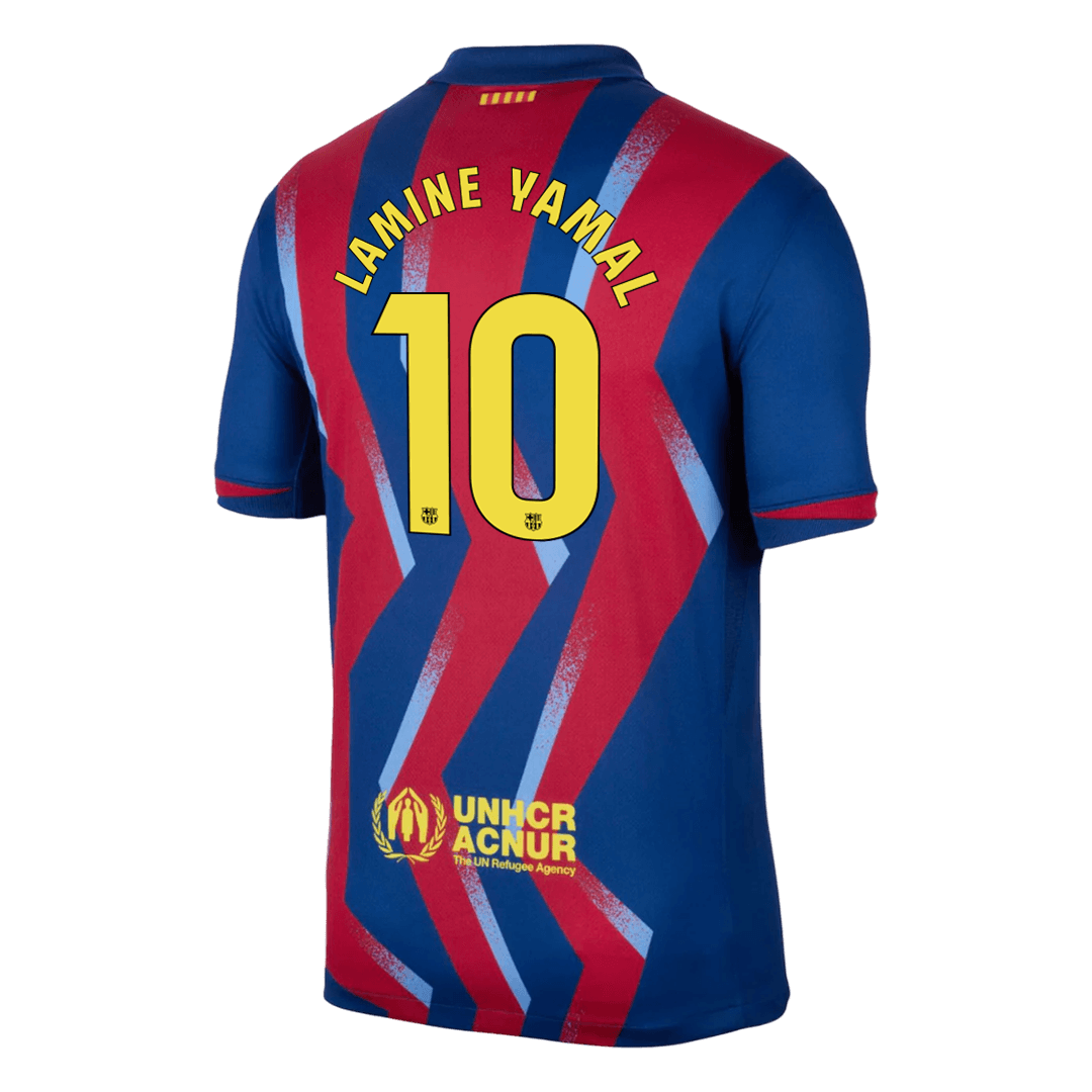 LAMINE YAMAL #10 Heren Barcelona Vierde Uitshirt Voetbalshirt 2025/26