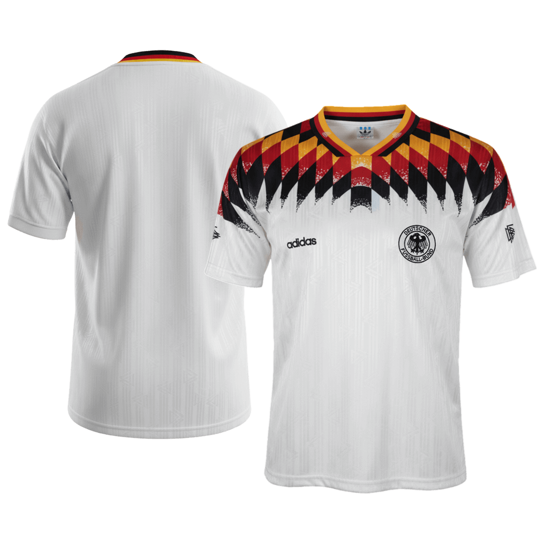 Retro Germany Thuis Voetbalshirt 1994