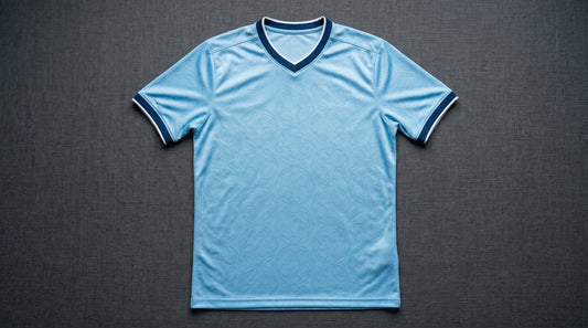 Belgium 2026 Frozen Blue away football kit on dark background