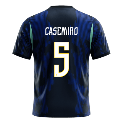 CASEMIRO #5 Heren Brazil Uit Voetbalshirt WK Voetbal 2026