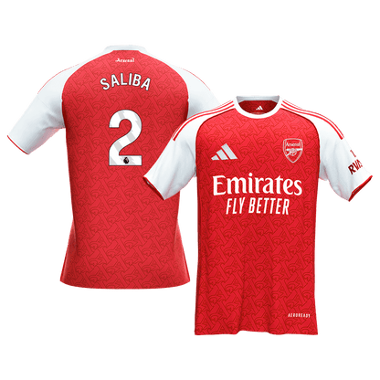 SALIBA #2 Heren Arsenal Thuis Voetbalshirt 2025/26 [PREMIUM] - voorkant