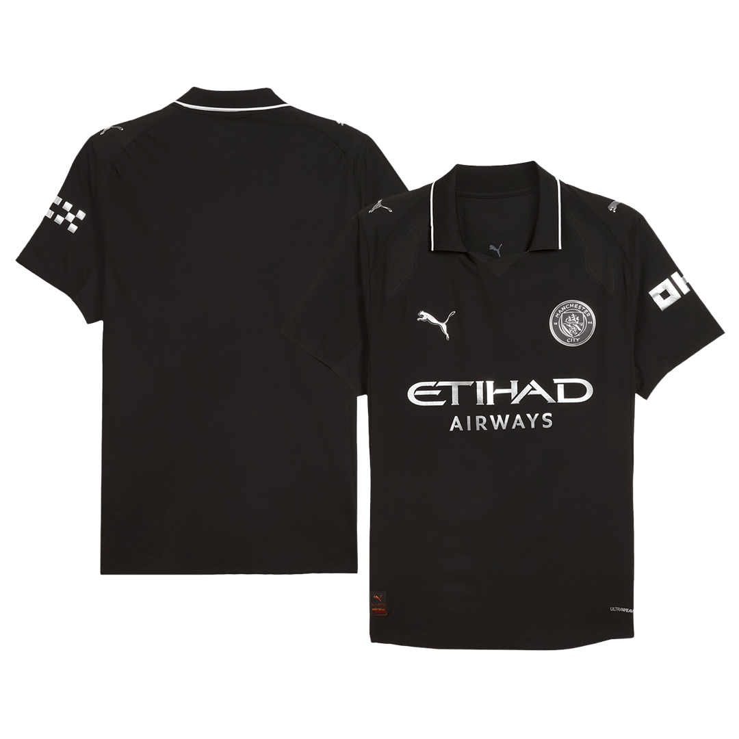 Manchester City Uit Spelersversie Voetbalshirt 2025/26 - Slim Fit