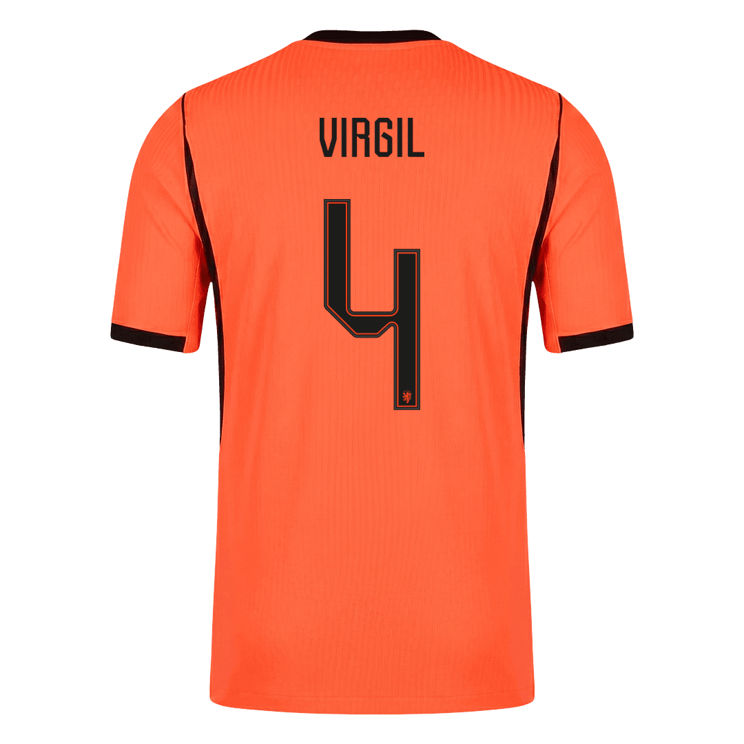 VIRGIL #4 Netherlands Thuis Spelersversie Voetbalshirt WK Voetbal 2026 - Slim Fit