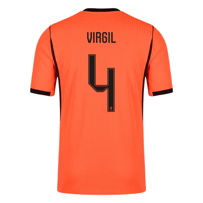 VIRGIL #4 Netherlands Thuis Spelersversie Voetbalshirt WK Voetbal 2026 - Slim Fit