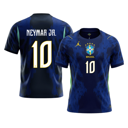 NEYMAR JR. #10 Heren Brazil Uit Voetbalshirt WK Voetbal 2026