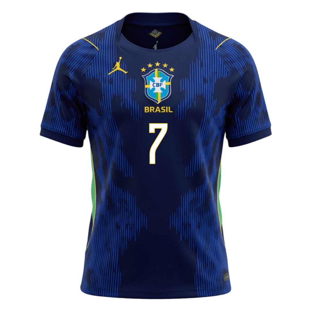 VINI JR. #7 Heren Brazil Uit Voetbalshirt WK Voetbal 2026 - foto 9