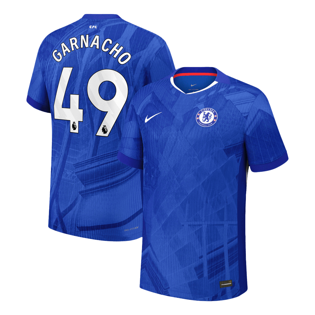 GARNACHO #49 Chelsea Thuis Spelersversie Voetbalshirt 2025/26 - Slim Fit