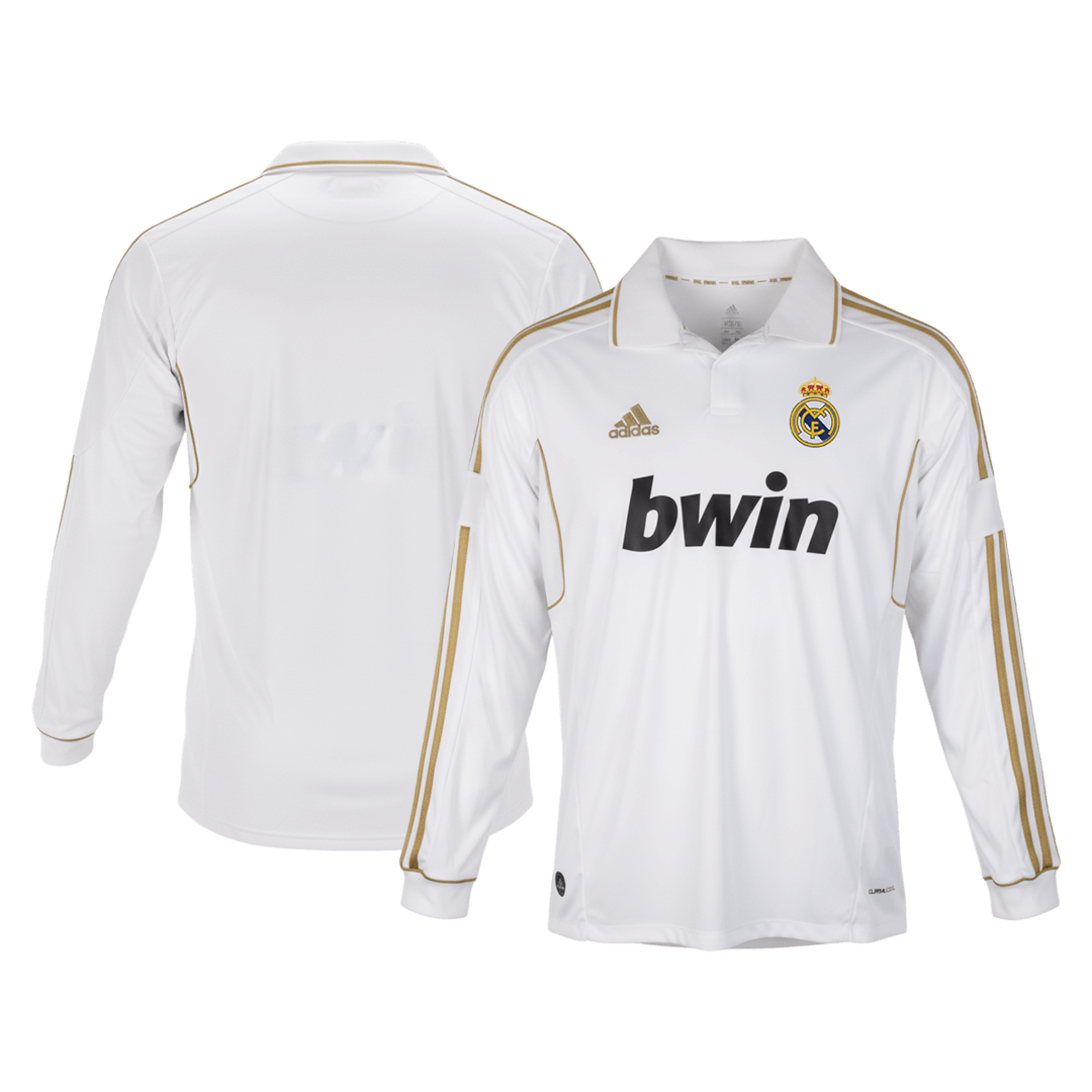 Retro Real Madrid Thuis Lange Mouwen Voetbalshirt 2011/12