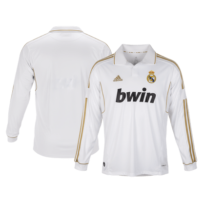 Retro Real Madrid Thuis Lange Mouwen Voetbalshirt 2011/12