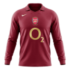 Retro Arsenal Thuis Lange Mouwen Voetbalshirt 2005/06