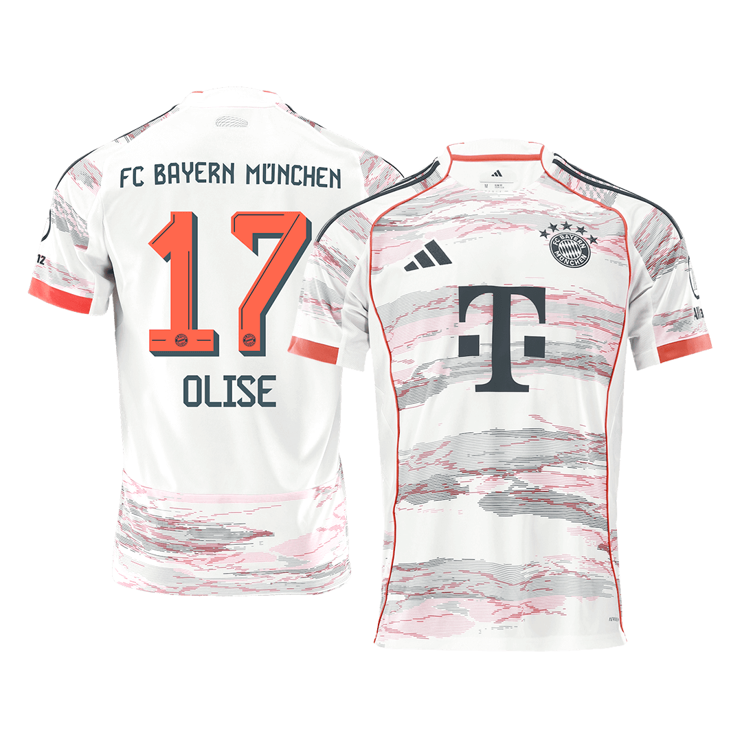 OLISE #17 Heren Bayern Munich Uit Voetbalshirt 2025/26