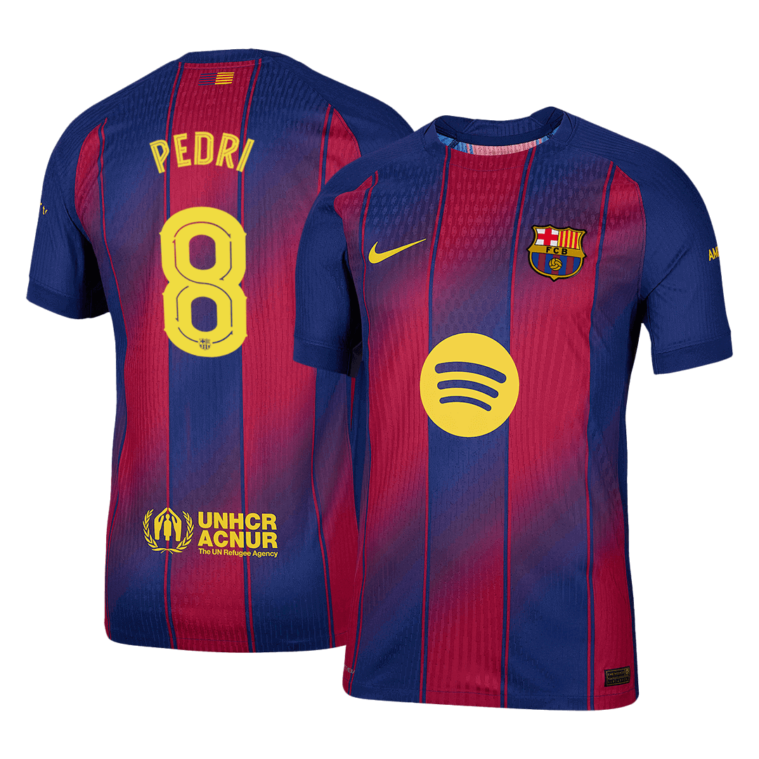 PEDRI #8 Barcelona Thuis Spelersversie Voetbalshirt 2025/26 -UCL - Slim Fit