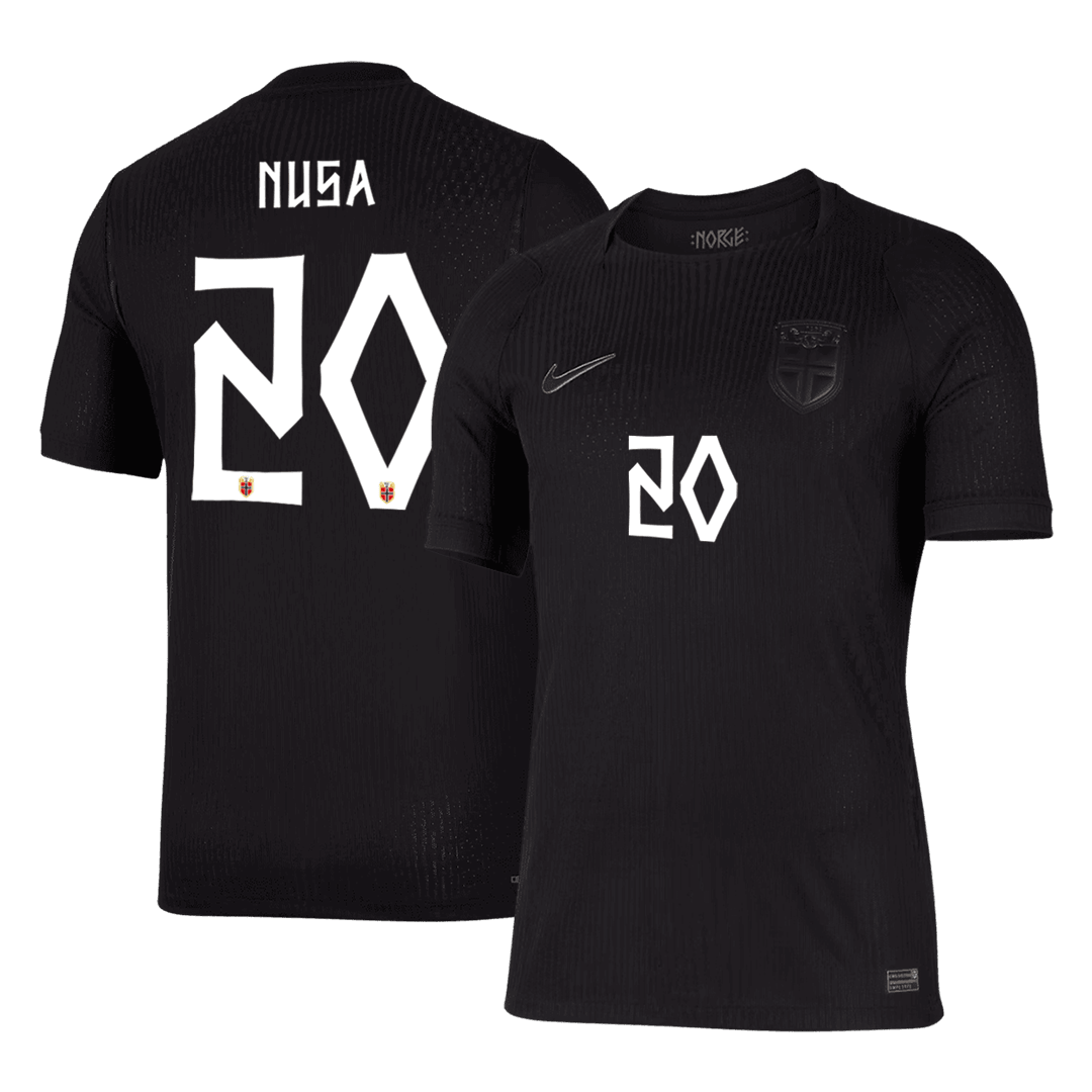 NUSA #20 Norway Uit Spelersversie Voetbalshirt WK Voetbal 2026 - Slim Fit - voorkant
