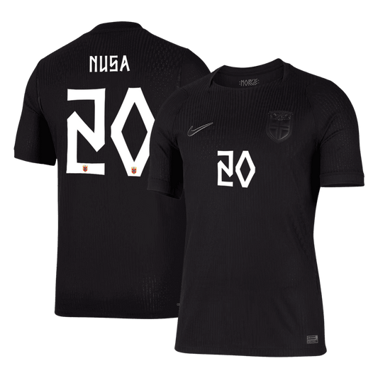 NUSA #20 Norway Uit Spelersversie Voetbalshirt WK Voetbal 2026 - Slim Fit - voorkant