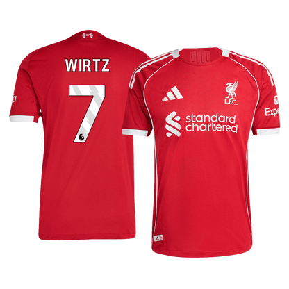 WIRTZ #7 Liverpool Thuis Spelersversie Voetbalshirt 2025/26 - Slim Fit