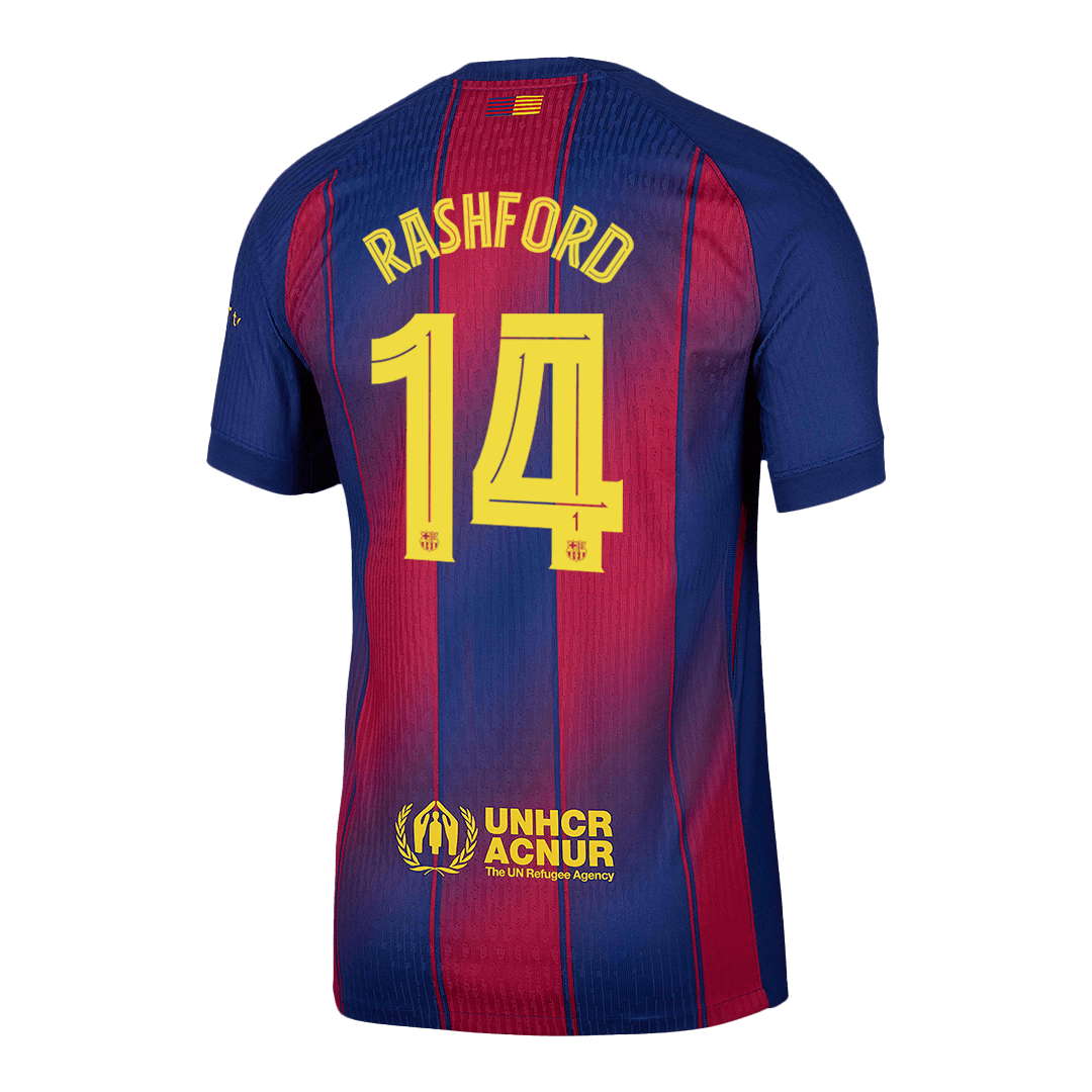 RASHFORD #14 Barcelona Thuis Spelersversie Voetbalshirt 2025/26 - Slim Fit